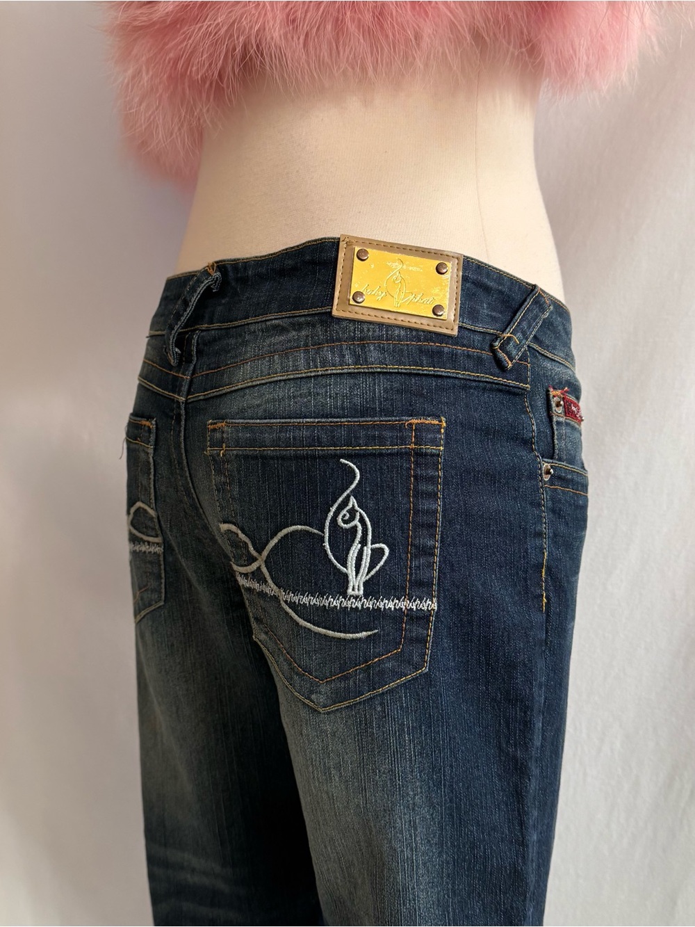 Y2K Baby Phat Cropped Jeans - Picture 2 of 6